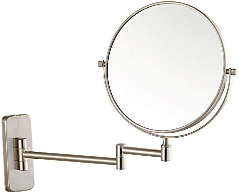 LZHIANG 8-Inch Double-Sided LED Vanity Mirror with 5X Magnification