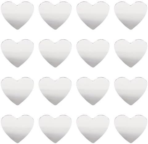 Heart-Shaped DIY Makeup Mirror with Rhinestone Frame 1