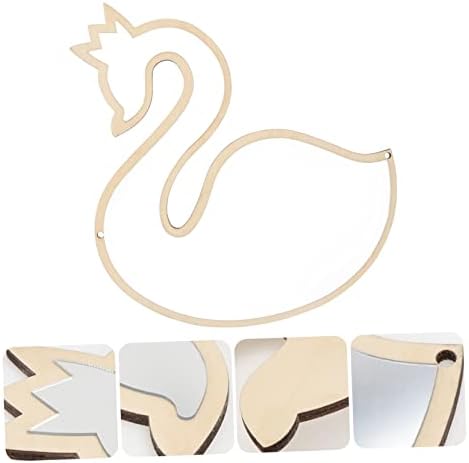 Luxury Acrylic Mirror with Swan Shape for Makeup