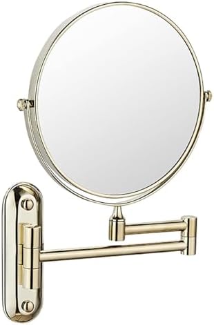 Touch Sensor Wall Mounted Lighted Makeup Mirror with 5X Magnification