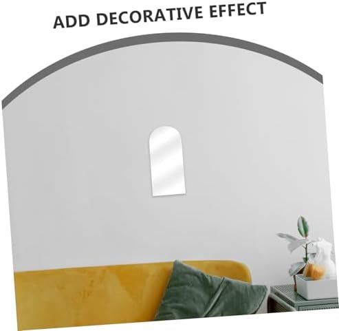 PRETYZOOM Irregular Acrylic Wall Mirror for Vanity and Dorm Use