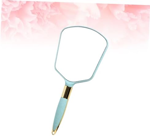Vaguelly Portable Handheld Makeup Mirror with Chic Blue Design 1