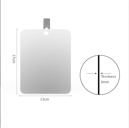 Safe Durable Fogless Shower Mirror 13x17cm 1