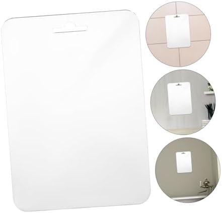 Shower Mirror 30x20cm Shatterproof Fogless Acrylic for Bathroom Camping