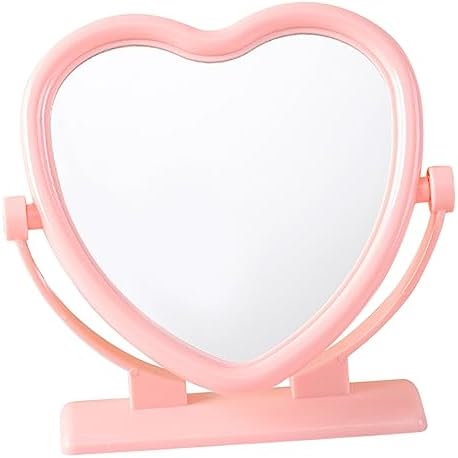 Heart Shaped Double Sided Mirror Portable Vanity Mirror