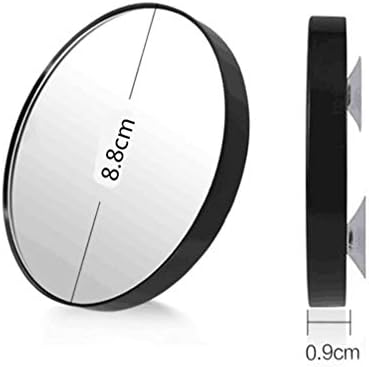 HEALLILY 5X Magnifying Mirror with Suction Cups Black