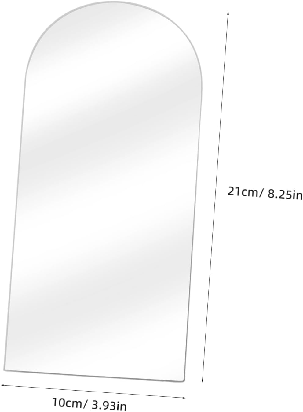 STOBAZA Irregular Shape Acrylic Wall Mirror for Home Office