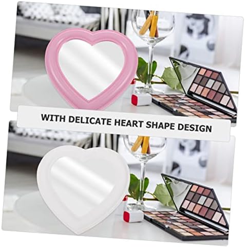 Heart-Shaped Folding Makeup Mirror Set for Bedroom and Living Room