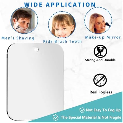 Shower Mirror Fogless for Men Women 984x787 Shatterproof and Safe