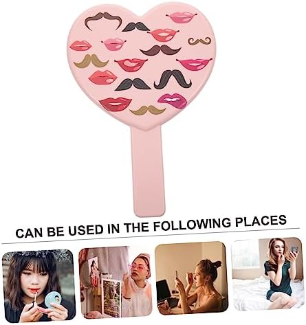 Mipcase Heart Shaped Travel Makeup Mirror