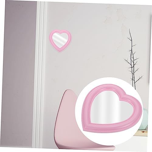 1pc Heart-Shaped Makeup Mirror for Vanity Decor