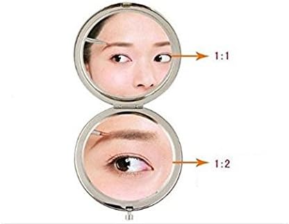 ADAMAI Cute Chinese Landscape Flower Bird Handhold Cosmetic Mirror