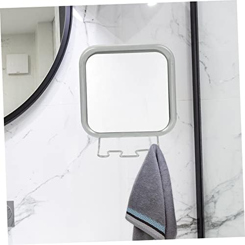 Yardwe Hook Vanity Mirror for Shower Shaving Anti Fog Mirror