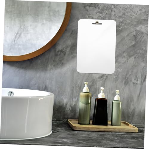 30x20cm Acrylic Hanging Shower Mirror with LED Lighting