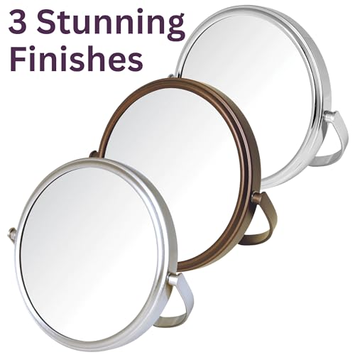 Models Choice JERDON Tabletop Vanity Mirror with Bronze Finish