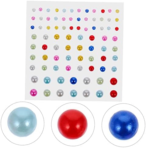 Uonlytech 5 Sets Self-Adhesive Rhinestone Stickers for Face and Body