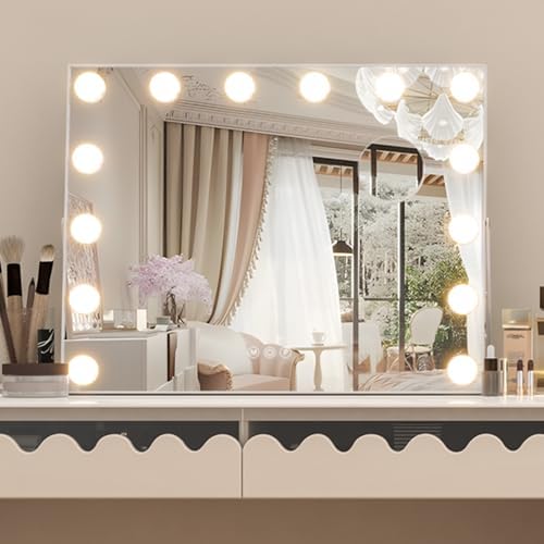 NEUWEABY Vanity Mirror with 15 LED Lights