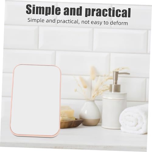 WRITWAA 2pcs Portable Makeup Mirror with Stand