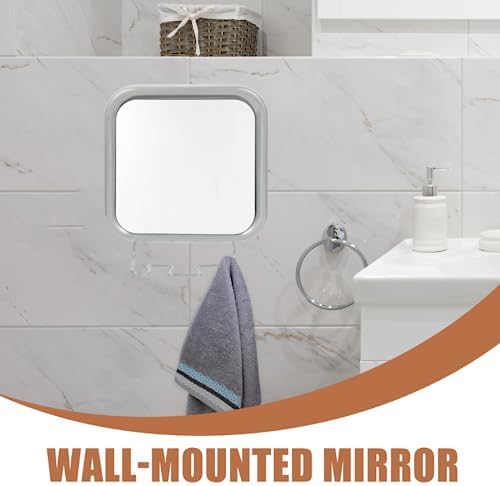 Samlee Fogless Shower Mirror with 4 Suctions 1