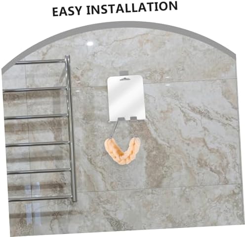 PRETYZOOM Wall Mount Shower Mirror with Razor Holder