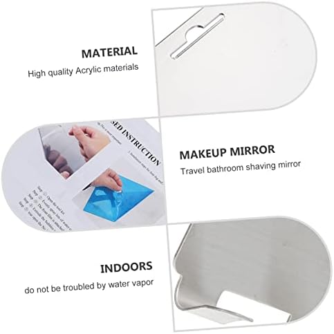 Ipetboom Shower Shave Mirror Anti-Fog Portable 1
