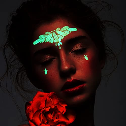 Glow in The Dark Face Jewels for Festivals and Raves