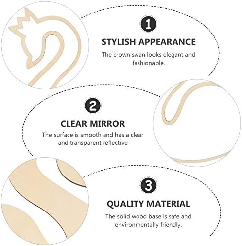 Beaupretty 1pc Elegant Wall-Mounted Mirror for Bathroom