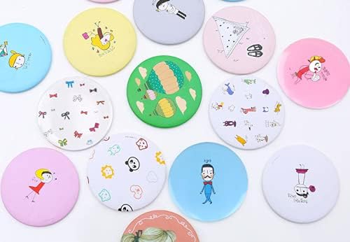 WOIWO 10PCS Cartoon Mini Portable Makeup Mirror Set
