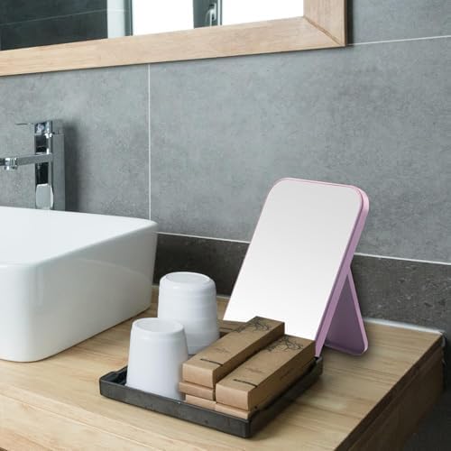 DVHOK 8-Inch Desktop Makeup Mirror with Hanging Design