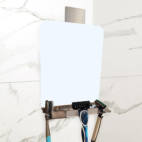 AOKID Fogless Shower Mirror with Squeegee and Dual Mounting Options 1