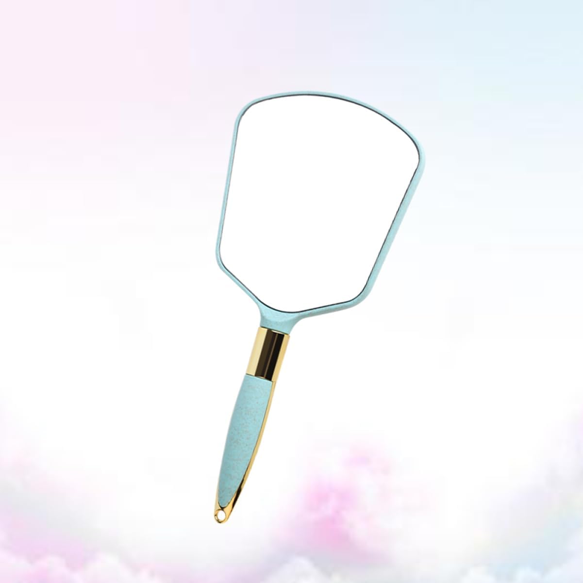 Portable Handheld Beauty Mirror with HD Surface and Wall Hanging Hole