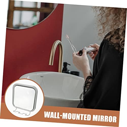 Yardwe Hook Vanity Mirror for Shower Shaving Anti Fog Mirror
