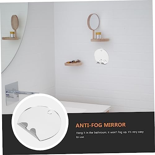 BIUDECO Travel Makeup Mirror Large Acrylic Fogless Non-Breakable