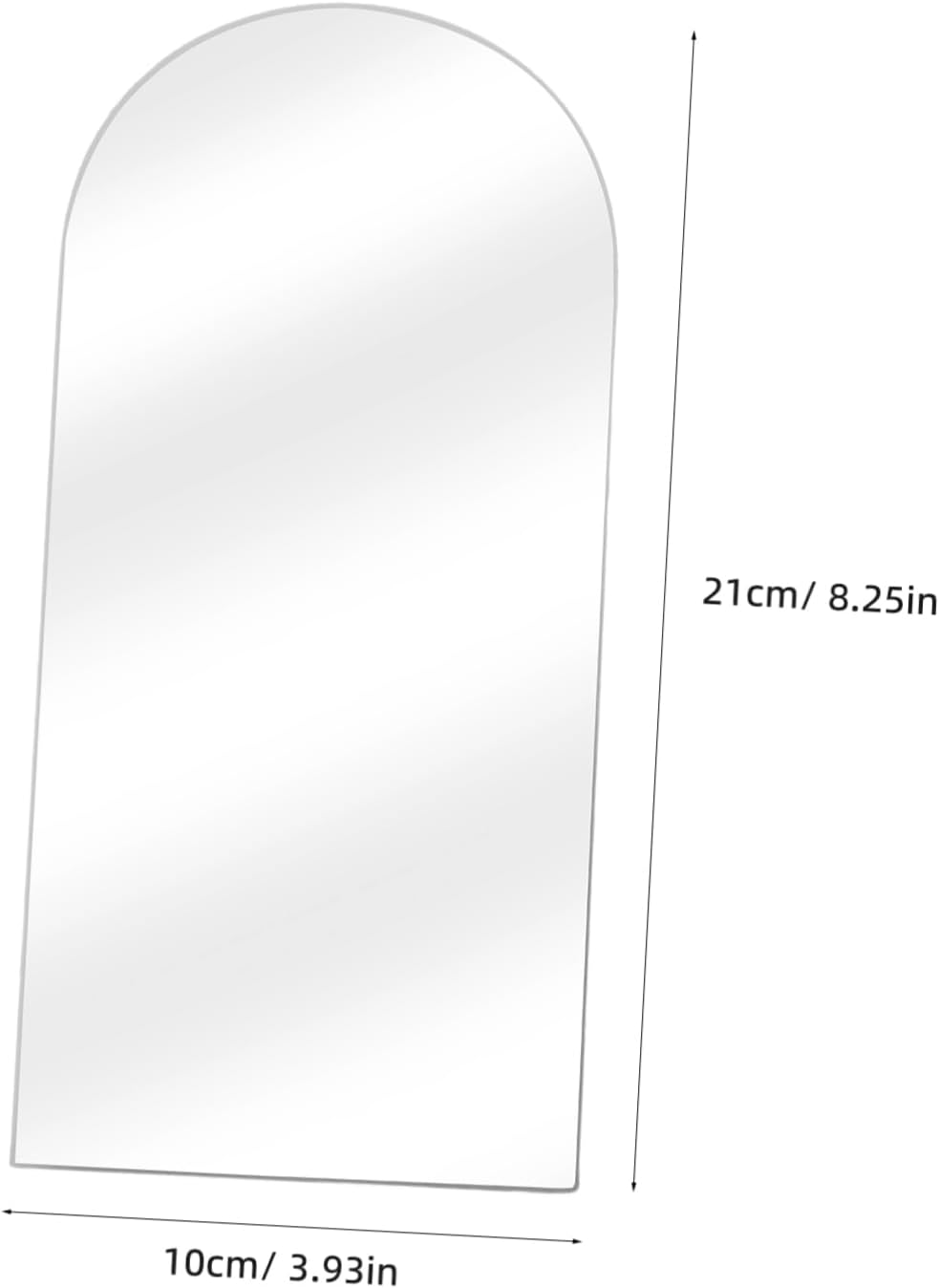 HAWILLOSCH Irregular Acrylic Makeup Mirror