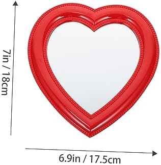 Heart Shaped Desktop Makeup Mirror Wall Vanity Mirror for Women