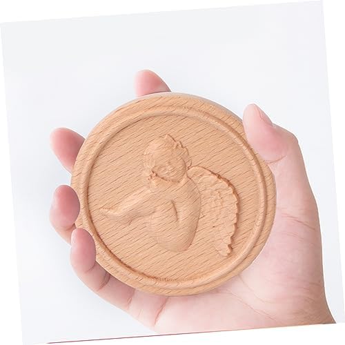 FRCOLOR Retro Style Carved Angel Cosmetic Mirror