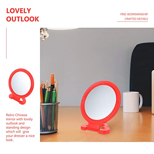 Beavorty Retro Desktop Makeup Mirror with Stable Base