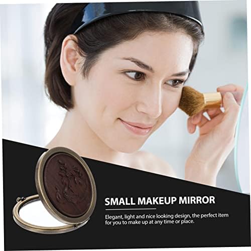 Ipetboom Foldable Makeup Mirror Two-Sided Glass