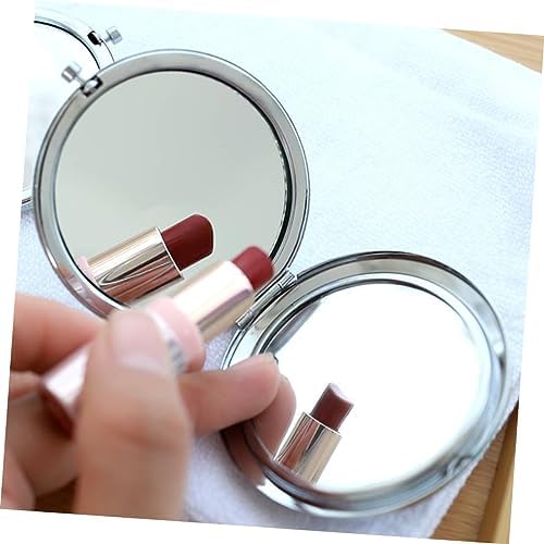 HONMEET Black Double-Sided Compact Folding Mirror for Travel