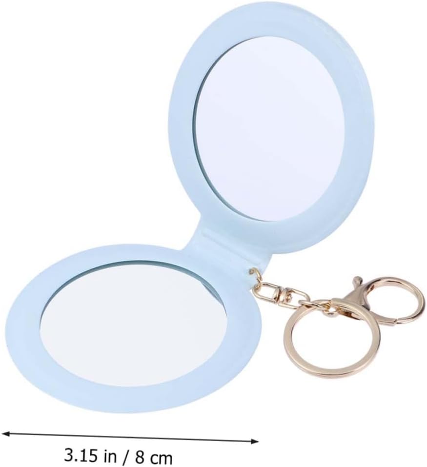 Angoily Mini Travel Makeup Mirror with PU Leather Frame