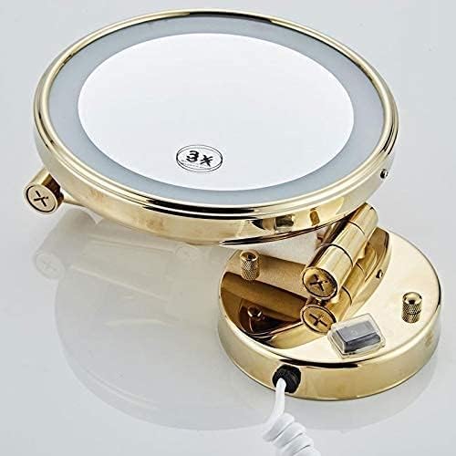 LCARY 3X Magnifying Makeup Mirror 360 Rotate Wall Mount