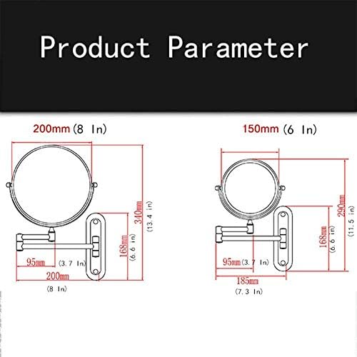 LCARY Wall Mounted Makeup Mirror with Magnification