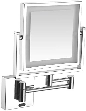 DEIHGE 8 Inch Double-Sided LED Vanity Mirror with 1X 3X Magnification