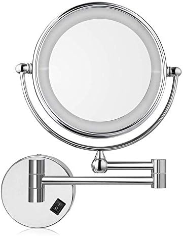 LCARY 10X Magnifying Wall Mounted Makeup Mirror