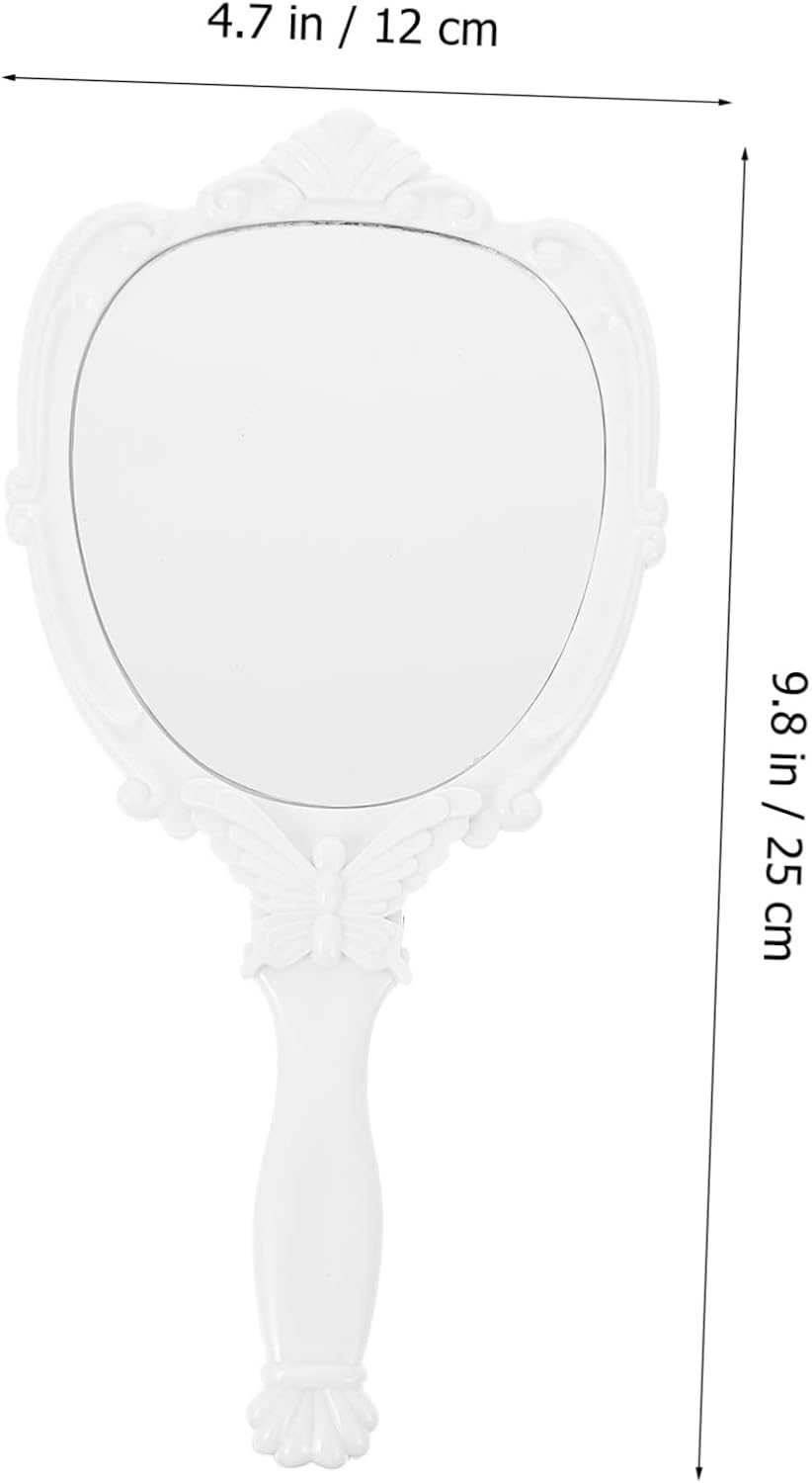 Healeved Small Mirror Makeup Retro Folding Wall-Mounted Vanity Mirror