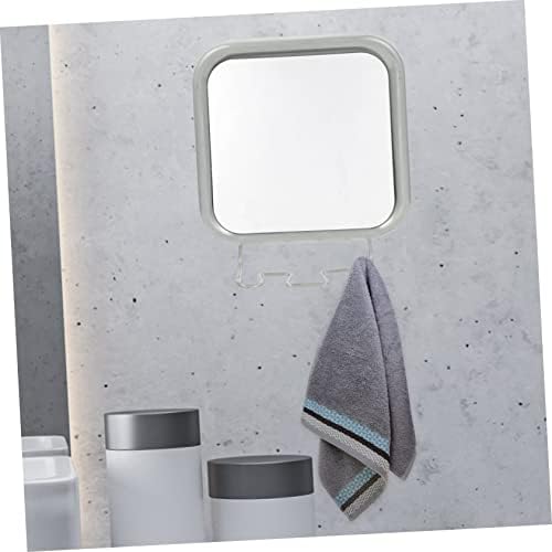 Yardwe Hook Vanity Mirror for Shower Shaving Anti Fog Mirror