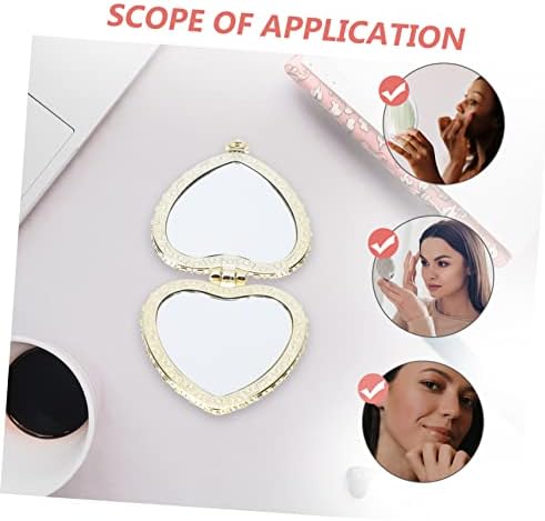 Heart Double-Sided Makeup Mirror for Beauty