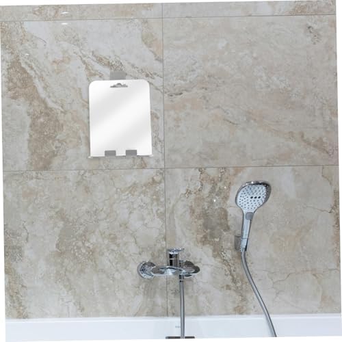 Fogless Shower Mirror with Razor Holder and Hooks