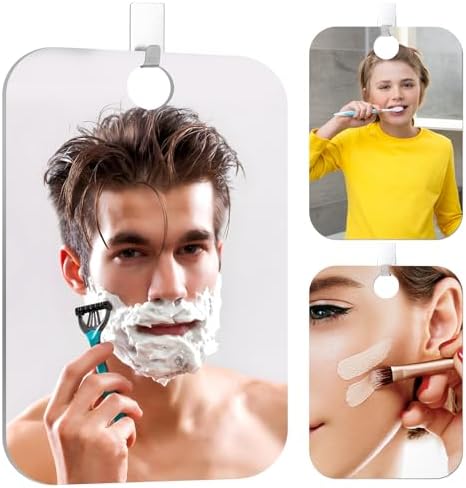 Tyqour 8x10 Inch Fogless Wall Hanging Shower Mirror