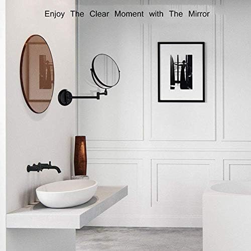8 Inch LED Makeup Mirror with Magnification and Locking Suction